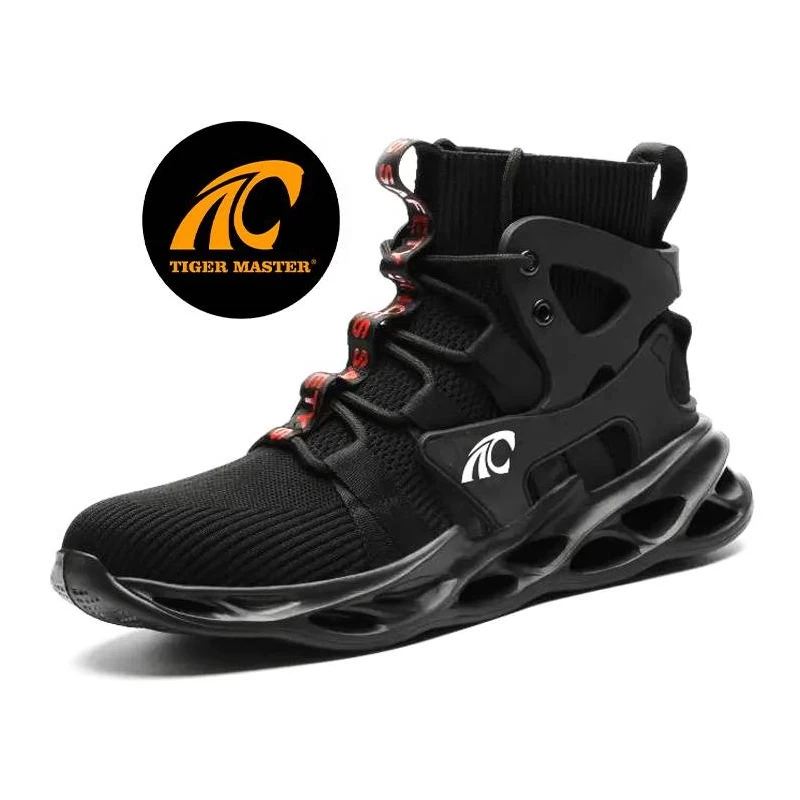 中国 TM3053 ブラックアンチスリップ防止パンク鋼つま先スポーツ安全靴ファッション メーカー