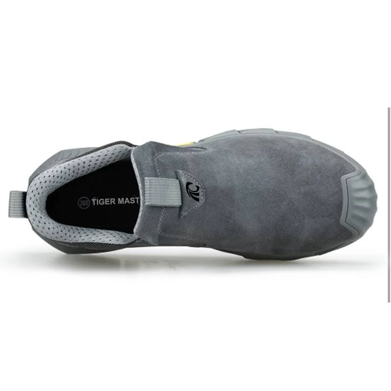 China Tm3049 sola de borracha cinza à prova de punção sapatos de solda de segurança biqueira de aço para soldador fabricante