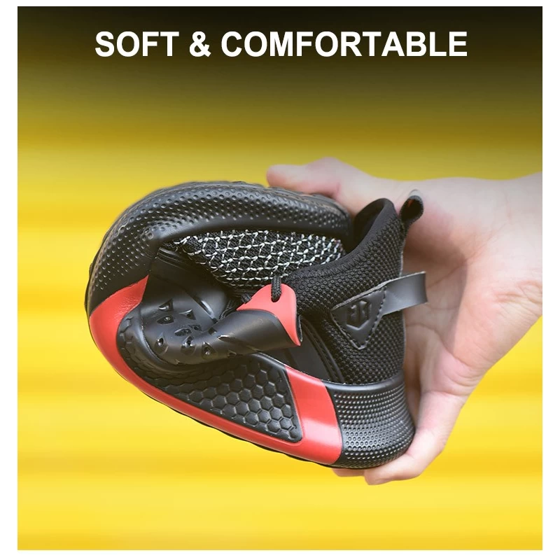 Chine TM3064 léger anti-crevaison en acier orteil doux hommes femmes chaussures de sécurité sport fabricant