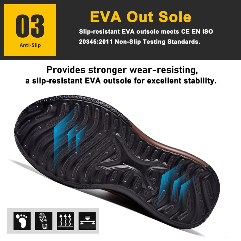 China TM3066 High ankle soft EVA sole puncture proof steel toe safety sneaker for men - COPY - u32tet fabricante