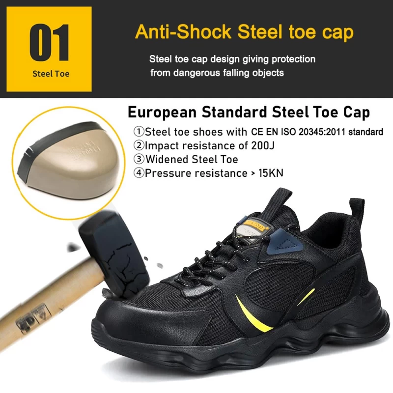 China TM3070 Wear resistant anti slip rubber sole steel toe fashion safety shoes sport - COPY - 4a66m5 fabricante
