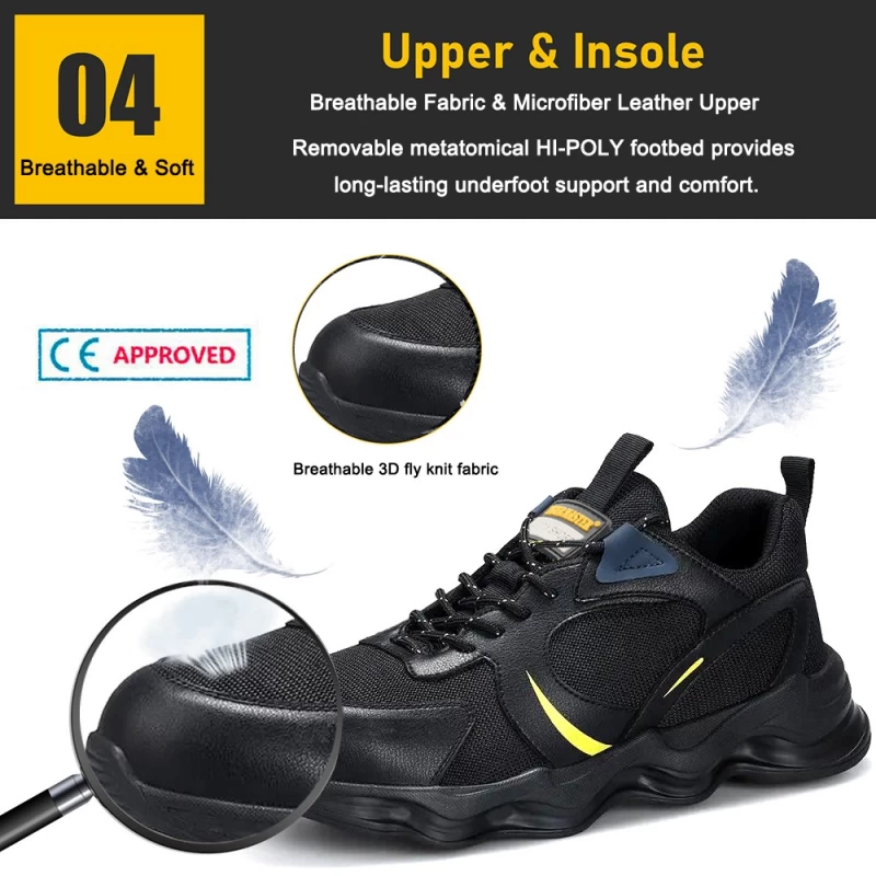 中国 TM3070 Wear resistant anti slip rubber sole steel toe fashion safety shoes sport - COPY - 4a66m5 メーカー