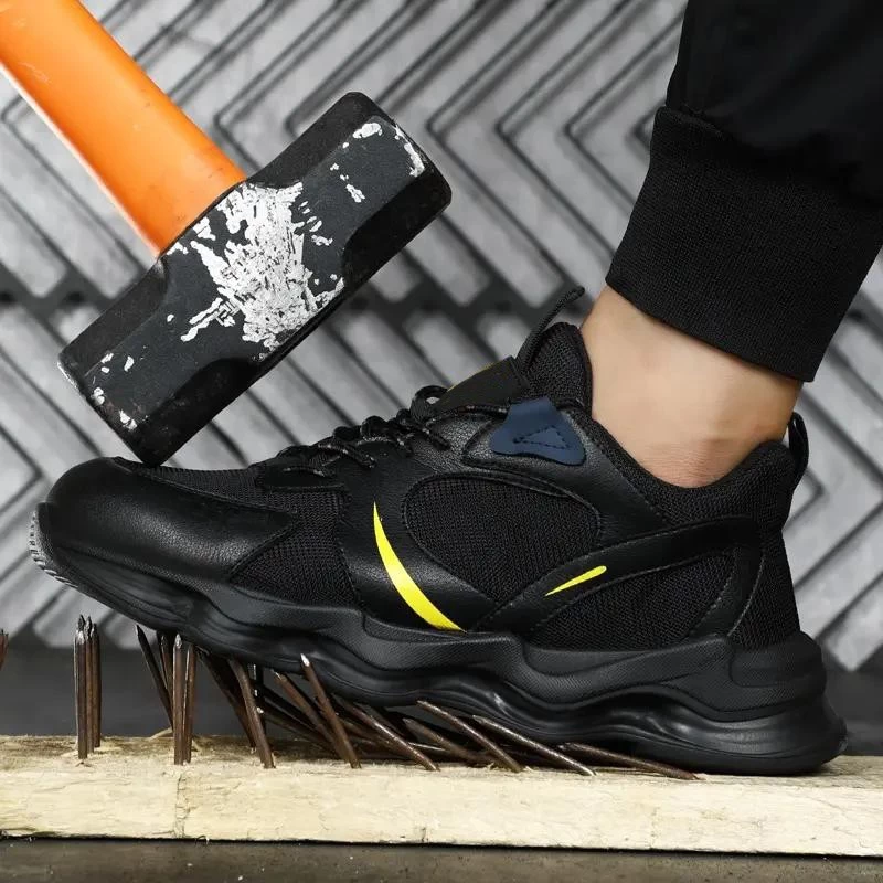 Китай TM3070 Wear resistant anti slip rubber sole steel toe fashion safety shoes sport - COPY - 4a66m5 производителя