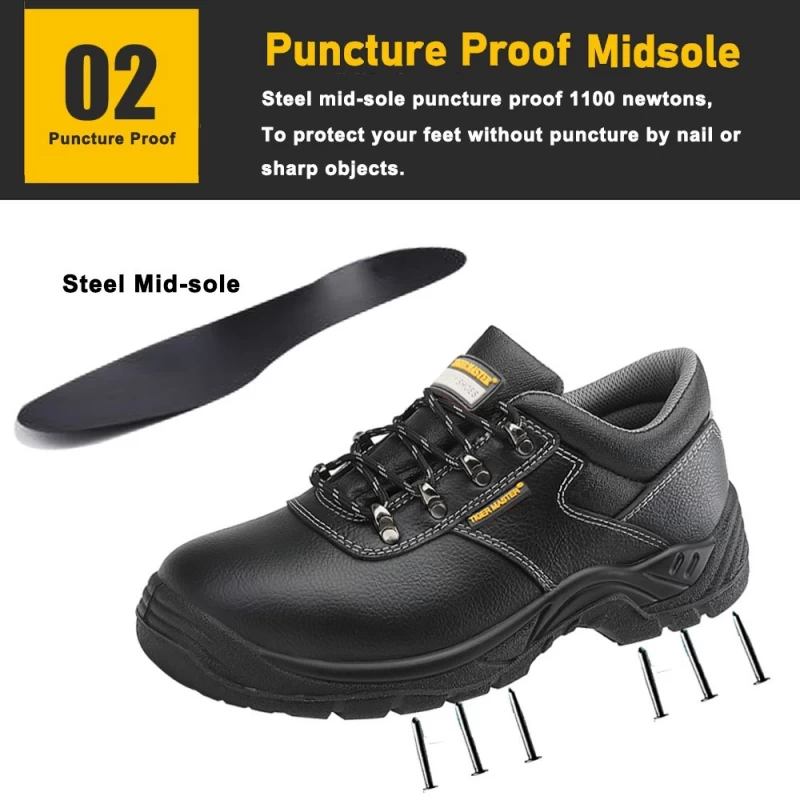 الصين TM3069L أحذية سلامة العمل المصنوعة من الفولاذ المقاوم للانزلاق ومقاومة للزيت والأحماض للرجال الصناعية الصانع