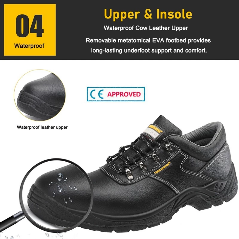 Chine TM3069L Chaussures de sécurité de travail à bout en acier antidérapant résistant à l'huile et à l'acide pour hommes industriels fabricant
