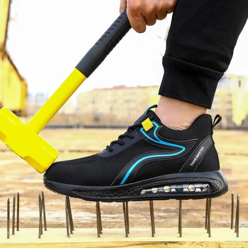Cina TM3077 Scarpe da ginnastica antinfortunistiche alla moda con suola in PU antiscivolo per uomo con punta in acciaio produttore