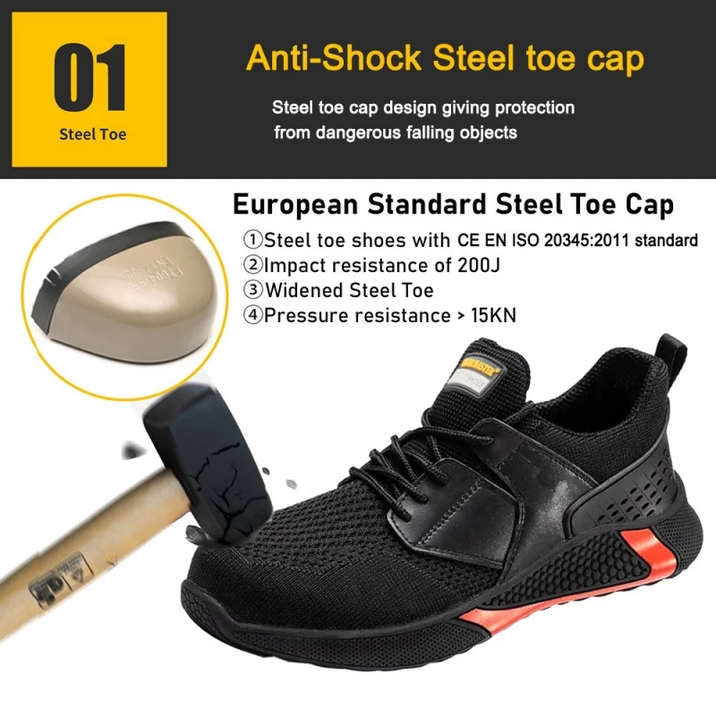 Chine TM3084 chaussures de sécurité de sport légères à semelle EVA souple antidérapante avec embout en acier fabricant