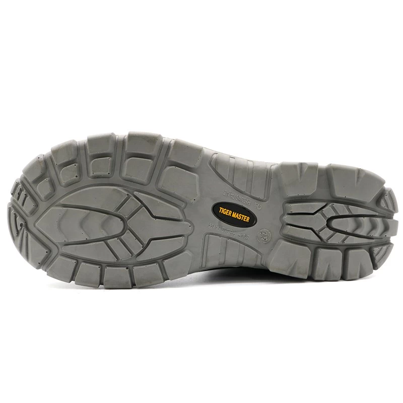 porcelana TM160A Zapatos de seguridad impermeables sin cordones para hombre con punta de acero antideslizante de cuero nobuck amarillo fabricante