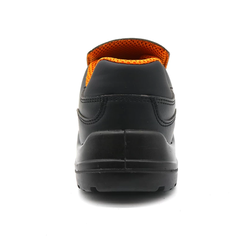 China TM079-1 Sapatos de chef compostos de couro microbier preto antiderrapante para cozinha fabricante