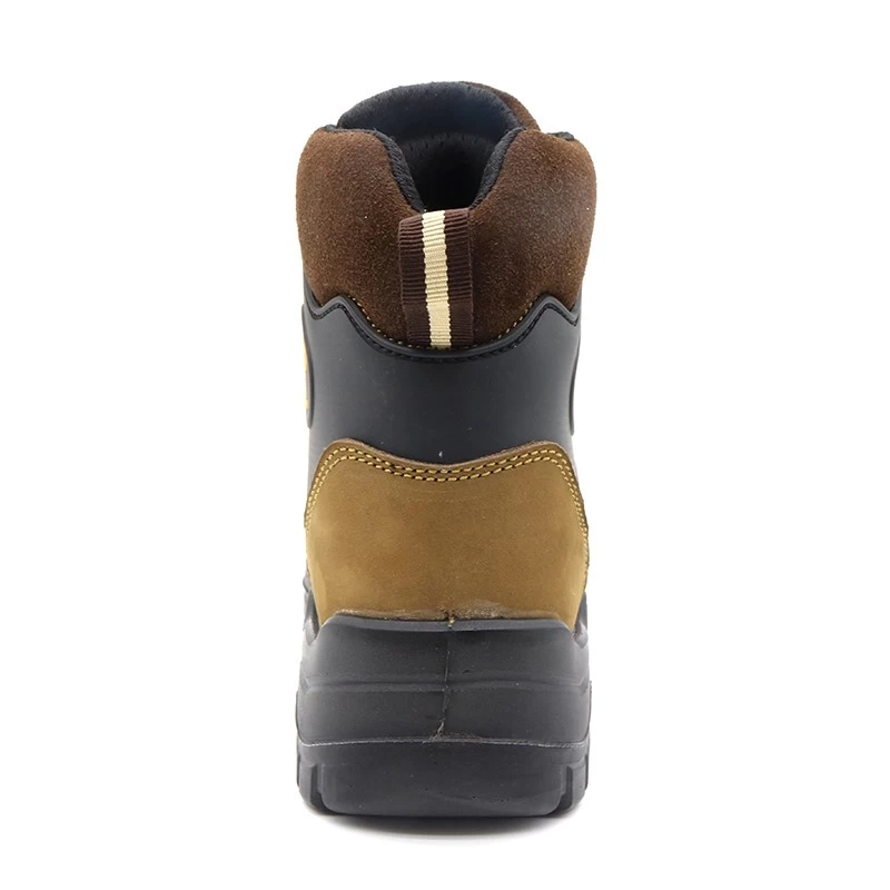 porcelana TM174 Nuevas botas de seguridad con punta de acero antideslizantes de cuero nobuck con suela de PU antideslizantes para hombres fabricante