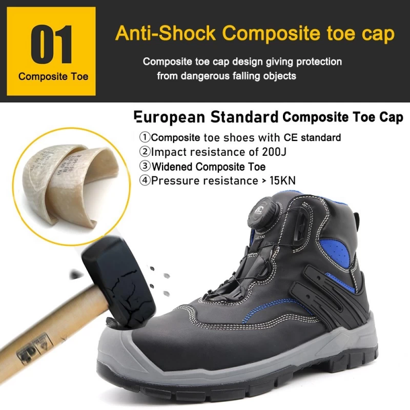 China TM174 New anti-slip PU sole nubuck leather puncture proof steel toe safety boots shoes for men - COPY - arei99 fabrikant