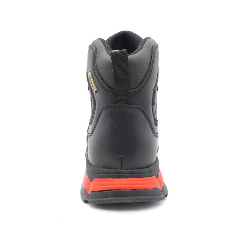 中国 TM177 男士黑色牛皮复合趾防水安全鞋 制造商