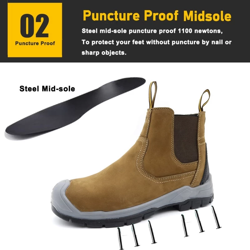 Китай TM176 Новые мужские защитные туфли со стальным носком на противоскользящей подошве из полиуретана без шнурков производителя