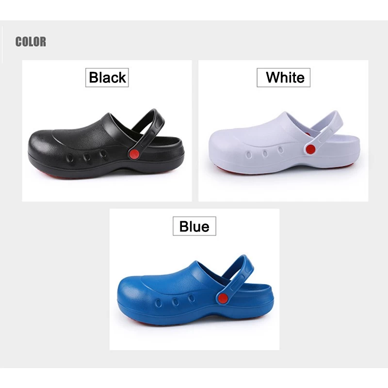 China TM080-1 Black soft EVA non-slip steel toe kitchen chef shoes safety manufacturer