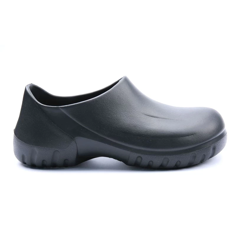 China TM3109 Black soft EVA waterproof non slip hotel restaurant kitchen chef shoes men manufacturer