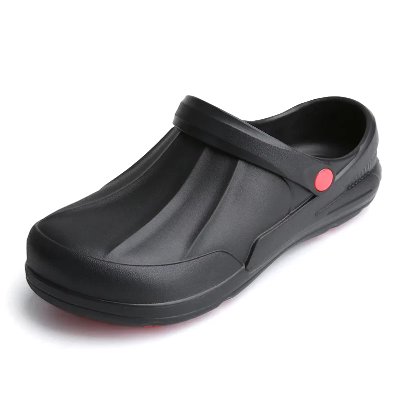 China TM3112 Black soft EVA oil resistant anti-skid kitchen chef sandal shoes men manufacturer