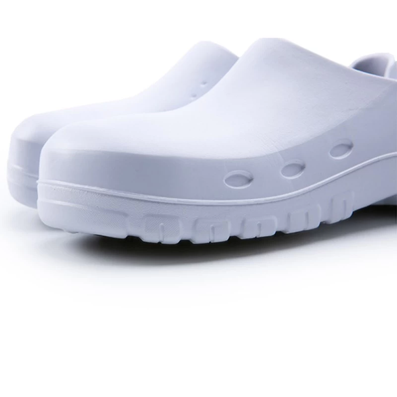 China TM3114 White non-slip oil resistant waterproof EVA kitchen chef safety shoes with steel toe manufacturer