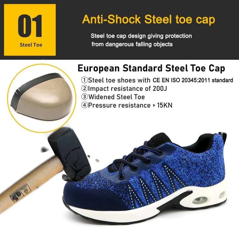中国 TM3117 Shock absorber light weight puncture-proof steel toe shoes safety sport - COPY - m9f6qw 制造商