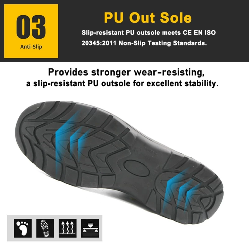 porcelana TM210L Zapatos de seguridad antiestáticos con punta compuesta resistente al agua y al aceite S2 SRC fabricante