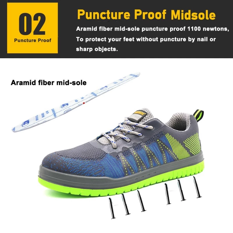 China TM286 CE anti-skid puncture-proof composite toe stylish safety shoes for men light weight manufacturer