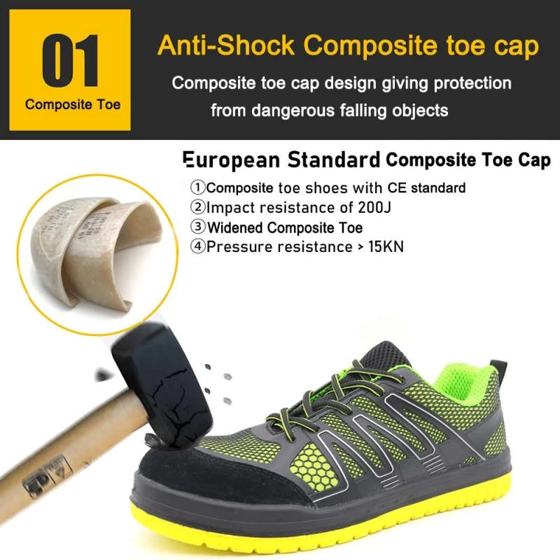 China TM287 KPU upper oil slip resistance CE sport type safety shoes with composite toe manufacturer