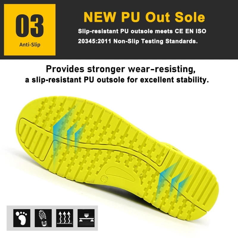 porcelana Zapatos de seguridad deportivos CE con resistencia al deslizamiento de aceite superior TM287 KPU con punta compuesta fabricante