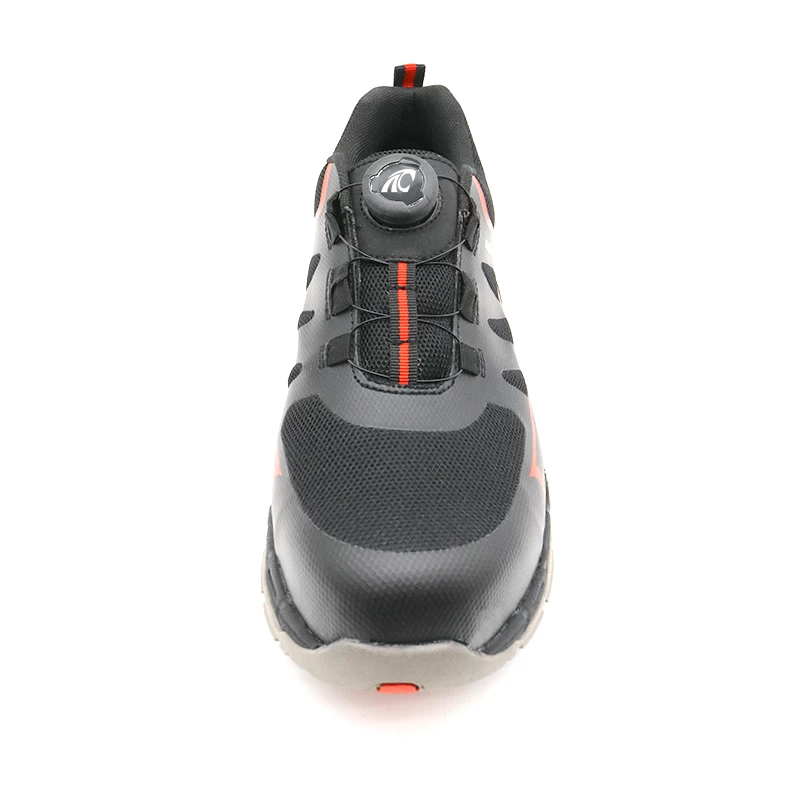 China TM285 Sapatos de segurança esportivos da moda com sistema de bloqueio rápido composto de biqueira para unissex fabricante