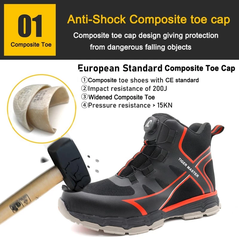 Китай TM285H Модные защитные кроссовки с системой быстрой блокировки и композитным носком производителя