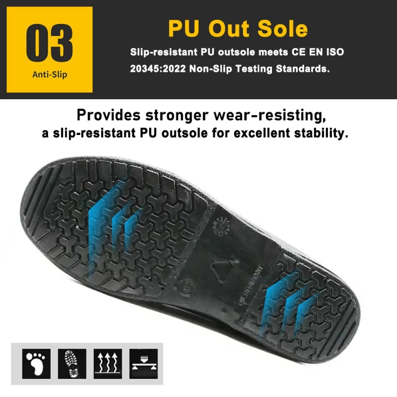 China TM043 Non metallic composite toe anti puncture executive safety shoes for men manufacturer
