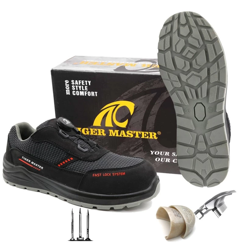 China TM269 Fast lock system men's work safety shoes with composite toe manufacturer
