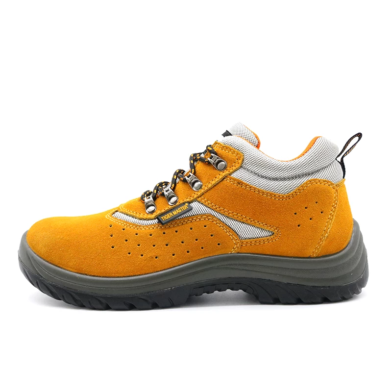 Chine TM237 Chaussures de sécurité de sport pour hommes en cuir suédé bon marché avec embout en acier fabricant