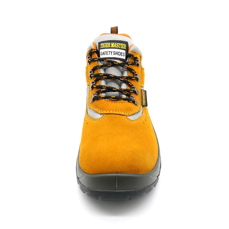 الصين TM237 أحذية السلامة الرياضية للرجال من جلد الغزال رخيصة الثمن مع مقدمة فولاذية الصانع