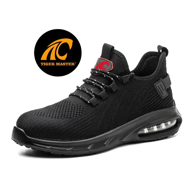 porcelana TM3151 Zapatos de seguridad de trabajo ligeros con punta de acero para prevenir perforaciones en color negro para hombres fabricante