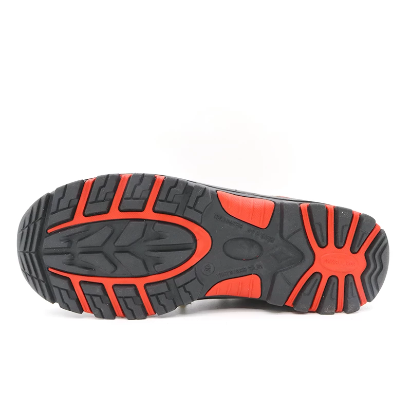 الصين TM117 حذاء أمان للرجال مصنوع من جلد نوبوك أسود بمقدمة مركبة بدون دانتيل الصانع