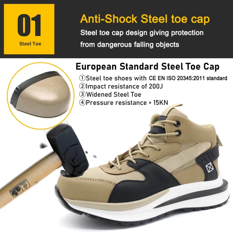 Китай TM267 Легкая противоскользящая спортивная защитная обувь для мужчин со стальным носком производителя