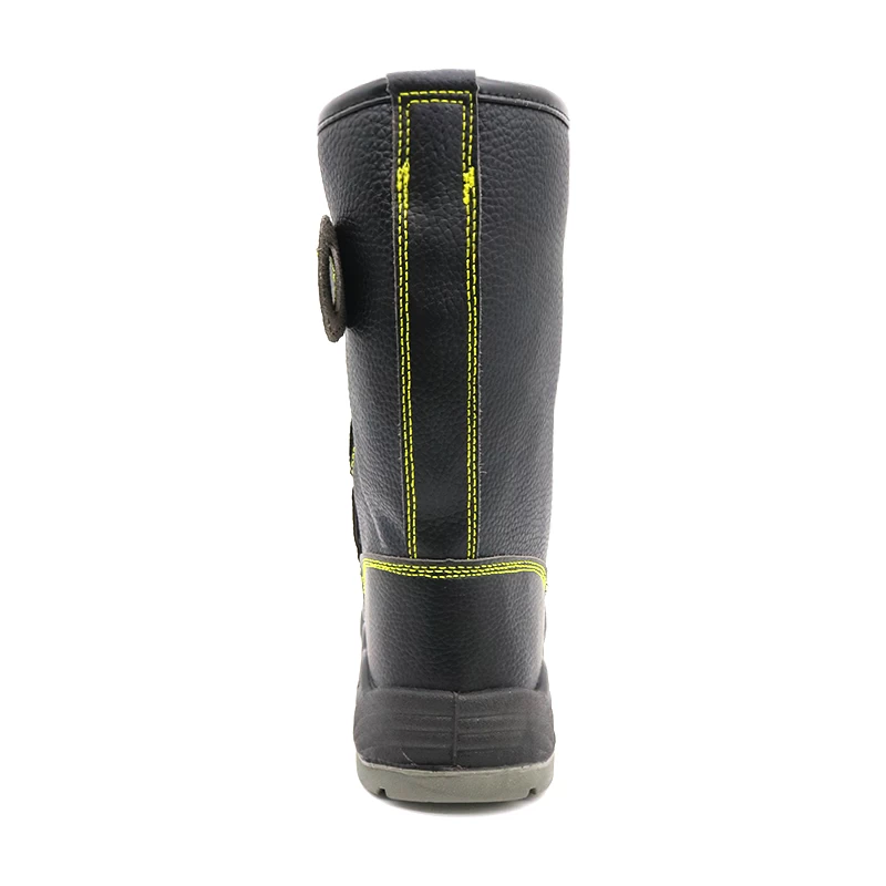 中国 TM077B ブラック 12 インチ牛革スチールつま先抗パンク溶接安全靴メンズ メーカー