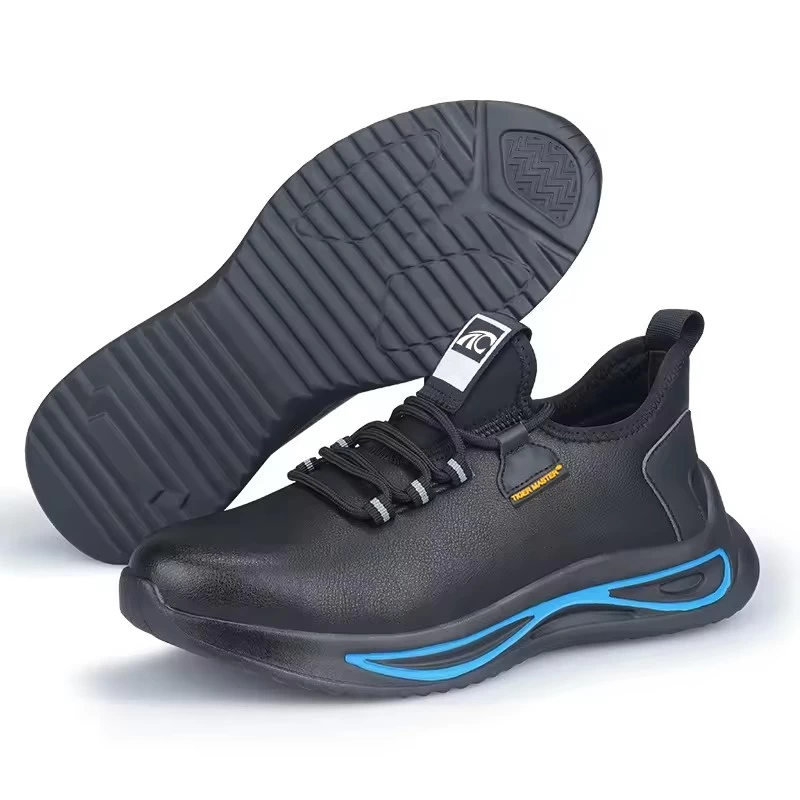 الصين TM3055 أحذية أمان عصرية خفيفة الوزن مصنوعة من الجلد المصنوع من الألياف الدقيقة مضادة للانزلاق وخفيفة الوزن للرجال الصانع