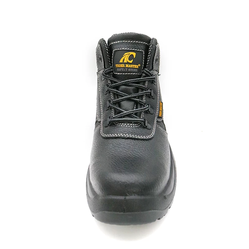 China TM039 Fiberglass toe anti puncture leather industrial safety shoes for men manufacturer