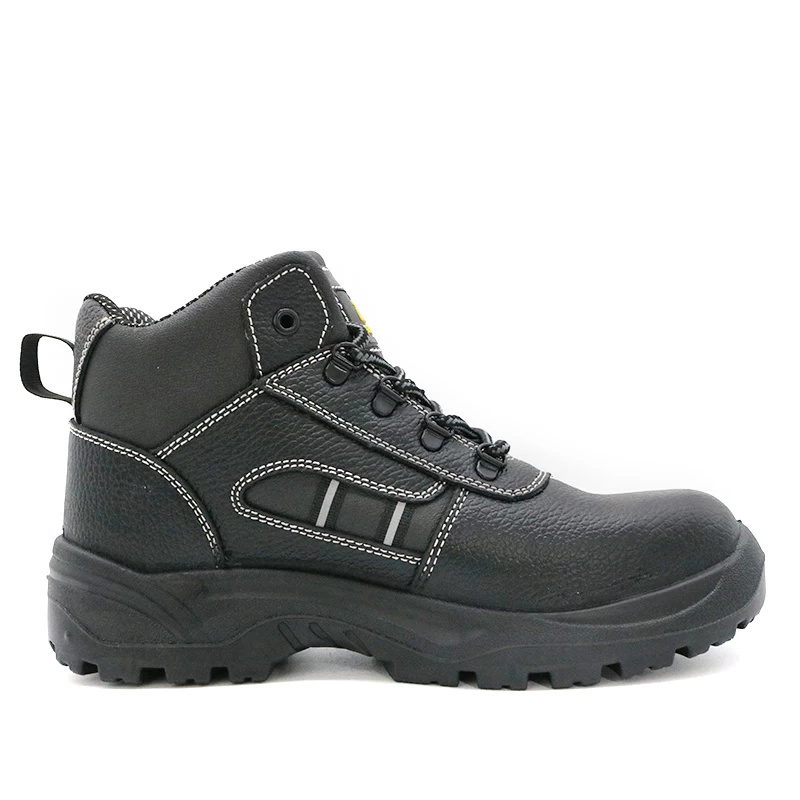 中国 TM039 男式玻璃纤维鞋头防刺穿皮革工业安全鞋 制造商