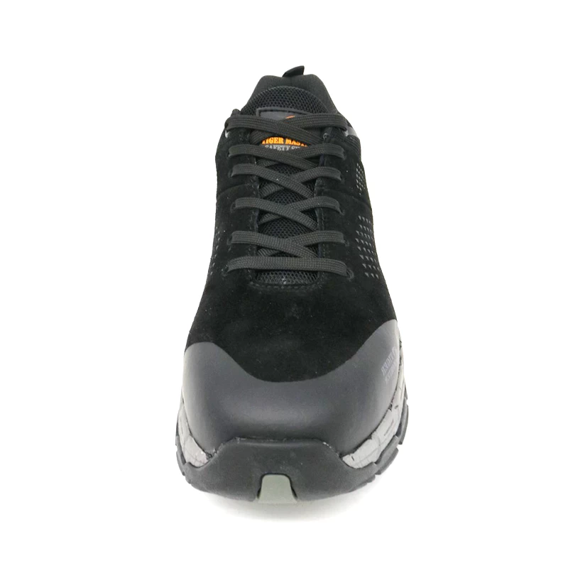 China TM284L black suede leather fiberglass toe prevent puncture waterproof work shoes manufacturer