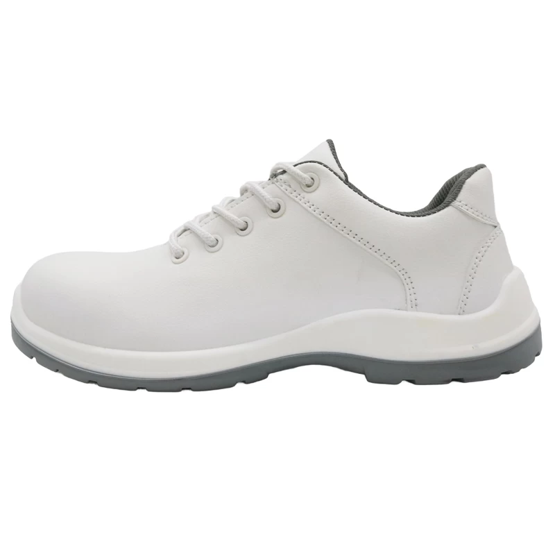 China TM084 Super anti-slip fiberglass toe anti puncture white chef safety shoes for kitchen manufacturer