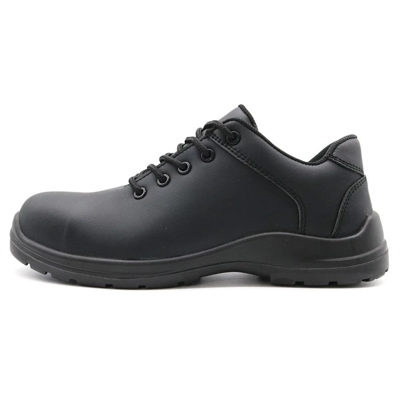 中国 TM084-1新款防滑玻璃纤维鞋头防刺穿黑色厨房安全鞋 制造商