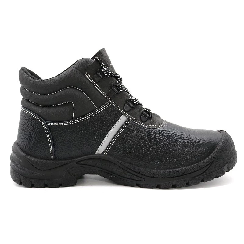 China TM3213 Steel toe steel mid plate cheap price leather safety shoes for men manufacturer