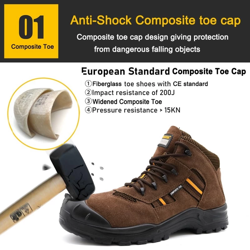 China TM236 composite toe anti puncture 18KV insulatlion electrical safety shoes men manufacturer