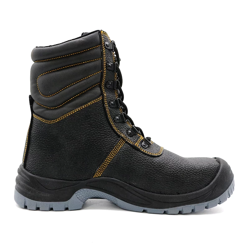 China TM3220 High-cut steel toe and steel mid plate industrial safety boots for men manufacturer