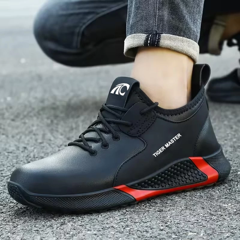 China TM3184 Microfiber leather steel toe fashion safety shoes for industrial manufacturer