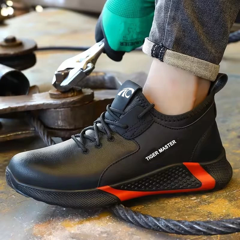 China TM3184 Microfiber leather steel toe fashion safety shoes for industrial manufacturer