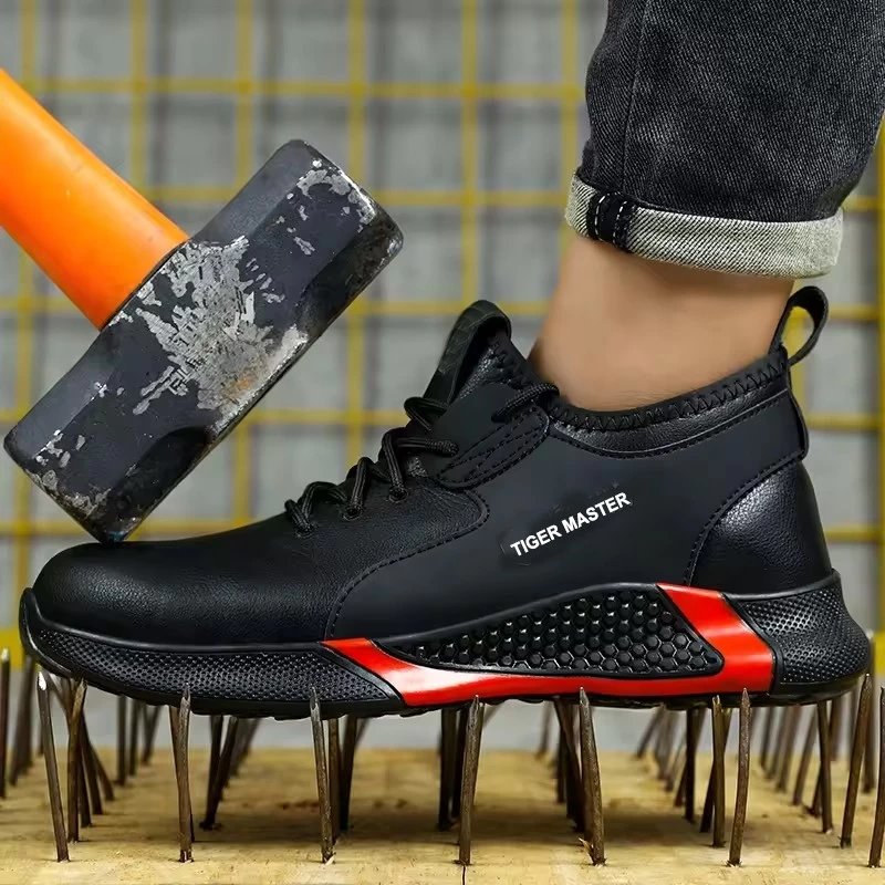 China TM3184 Microfiber leather steel toe fashion safety shoes for industrial manufacturer