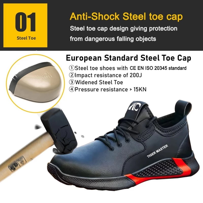 China TM3184 Microfiber leather steel toe fashion safety shoes for industrial manufacturer