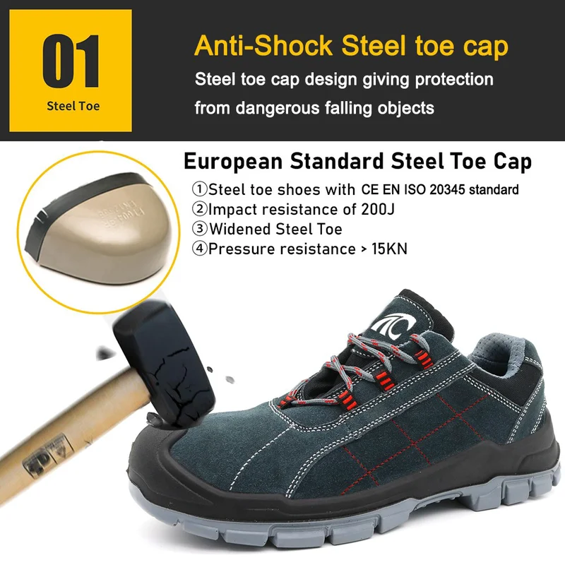 중국 TM255L 타이거 마스터 안티 스매싱 펑크 방지 안전 보안 신발 남성용 제조업체